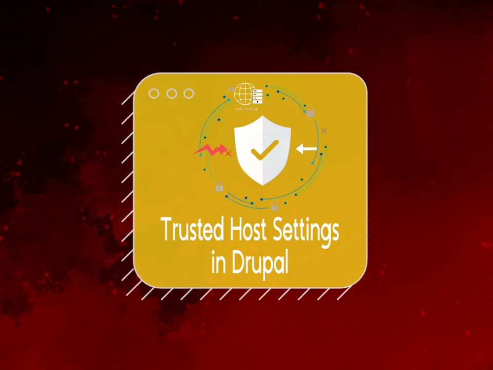 Gelbes Grafikfenster mit Schildsymbol auf rotem Hintergrund.